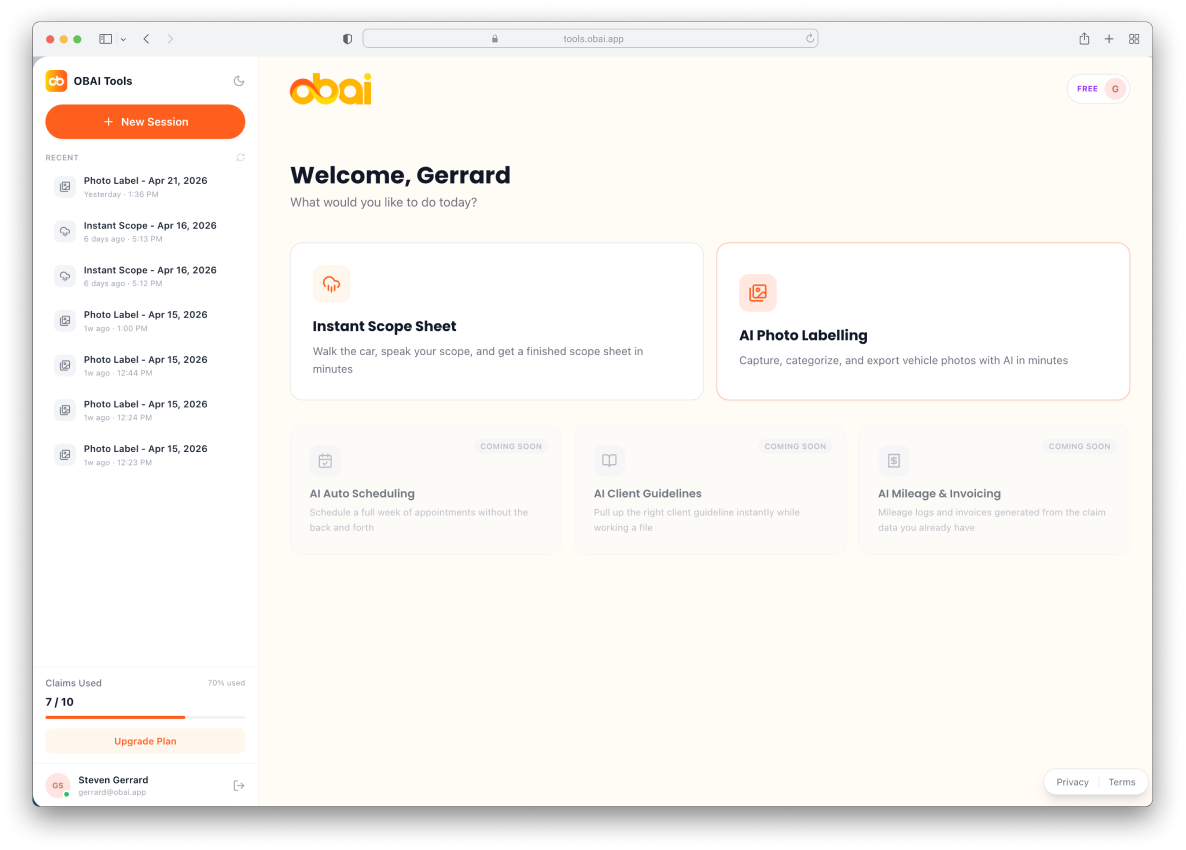 Obai Dashboard